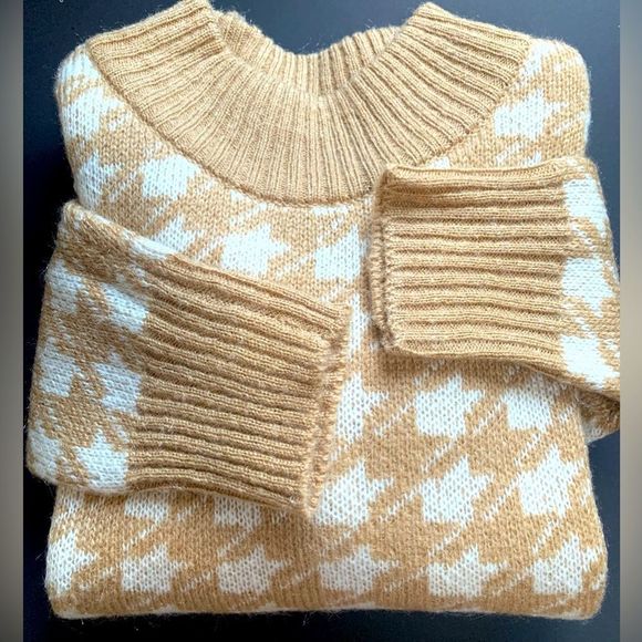 Cleo Petites XL Super Soft Houndstooth Sweater - Picture 1 of 6